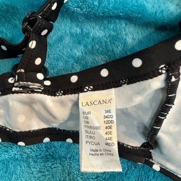 Black and White Polka Dot Bikini - Picture 3 of 4